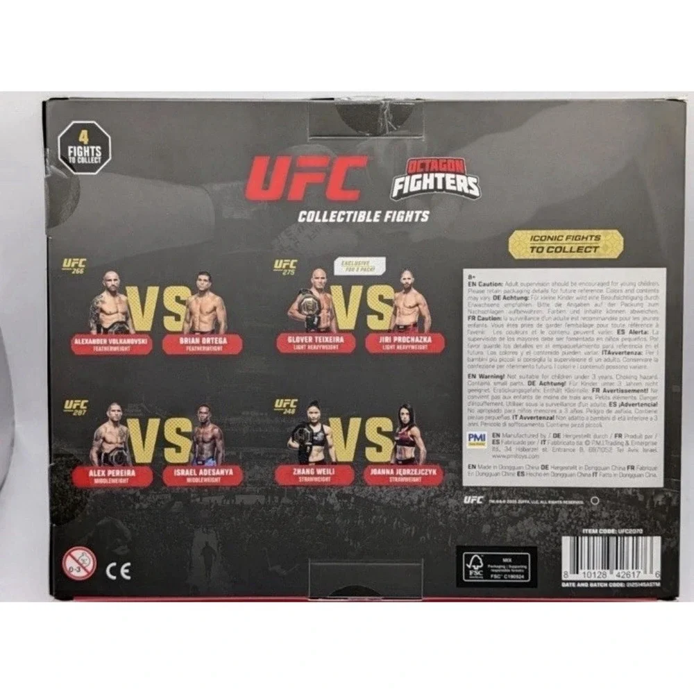 UFC Collectible Fights Octagon Fighters PMI Collectible Fights 8 Figurines‎ Set